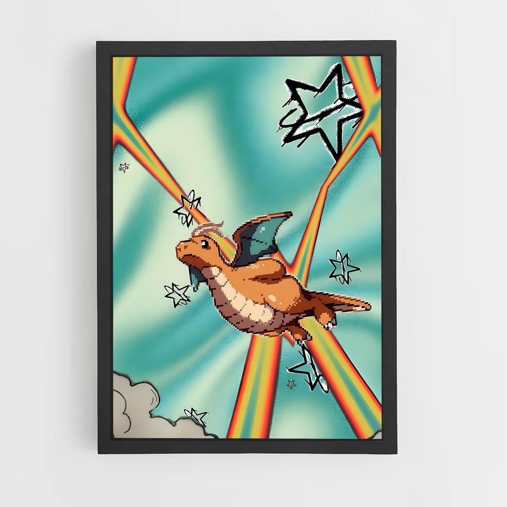 Poster L'Envol Arc-en-Ciel – affiche Pokemon (vue 2)