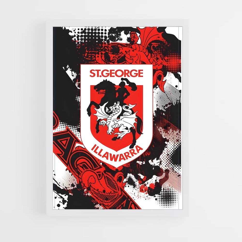 Poster Dragons Souffle – affiche Rugby (vue 3)
