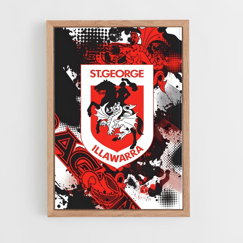 Poster Dragons Souffle – affiche Rugby (vue 4)
