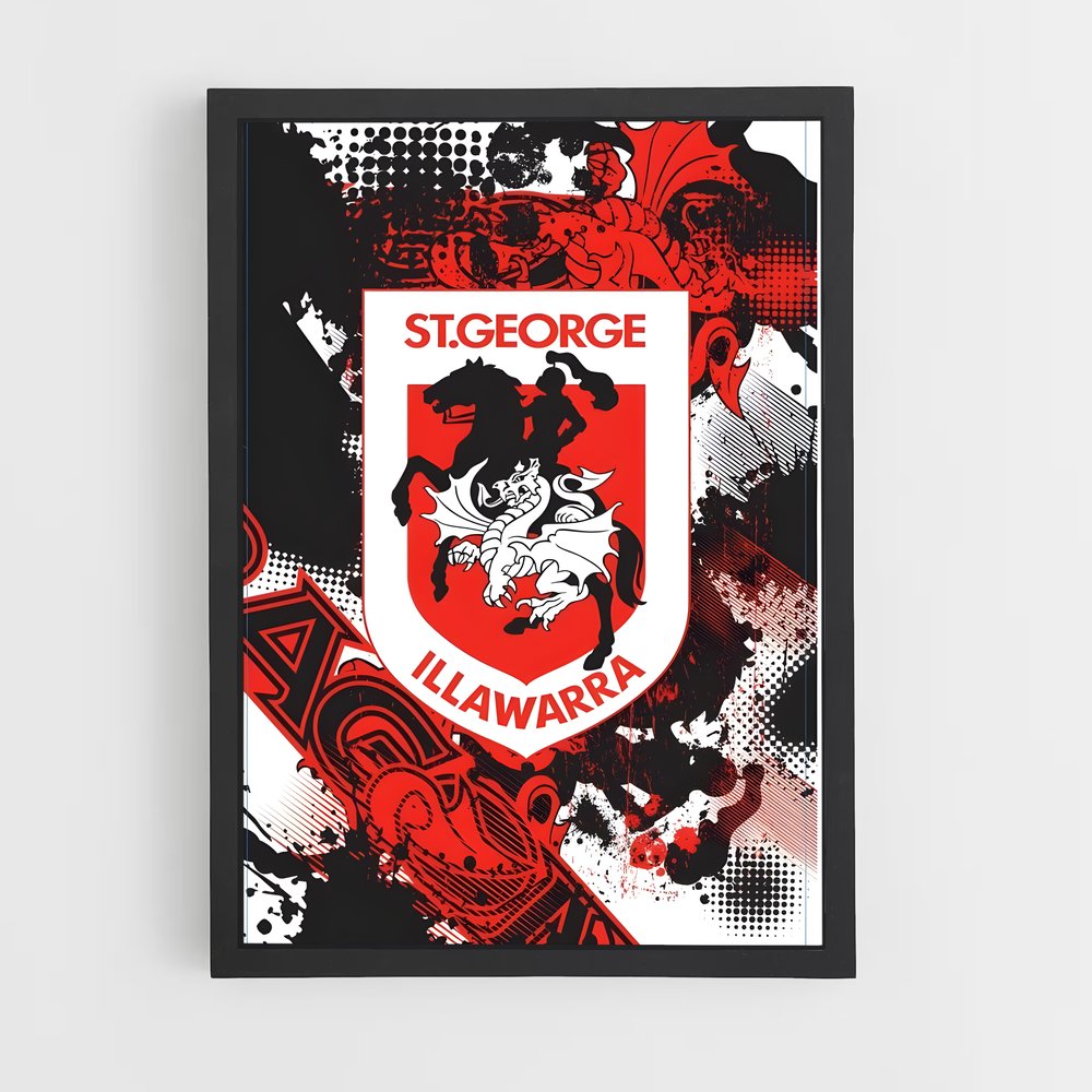 Poster Dragons Souffle – affiche Rugby (vue 2)