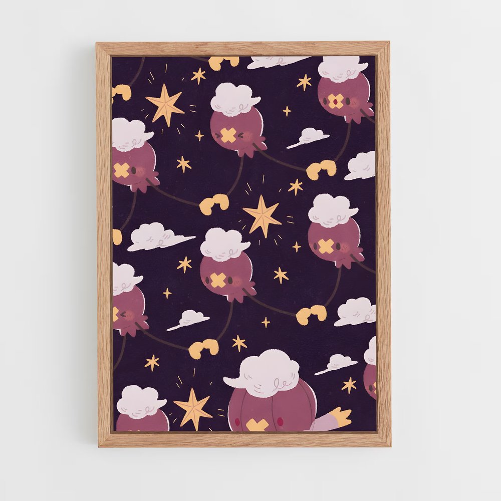 Poster Drifblim Rêveries – affiche Pokemon (vue 4)