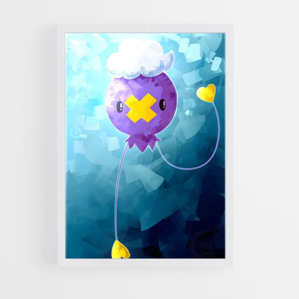 Poster Drifloon Mystique – affiche Pokemon (vue 3)