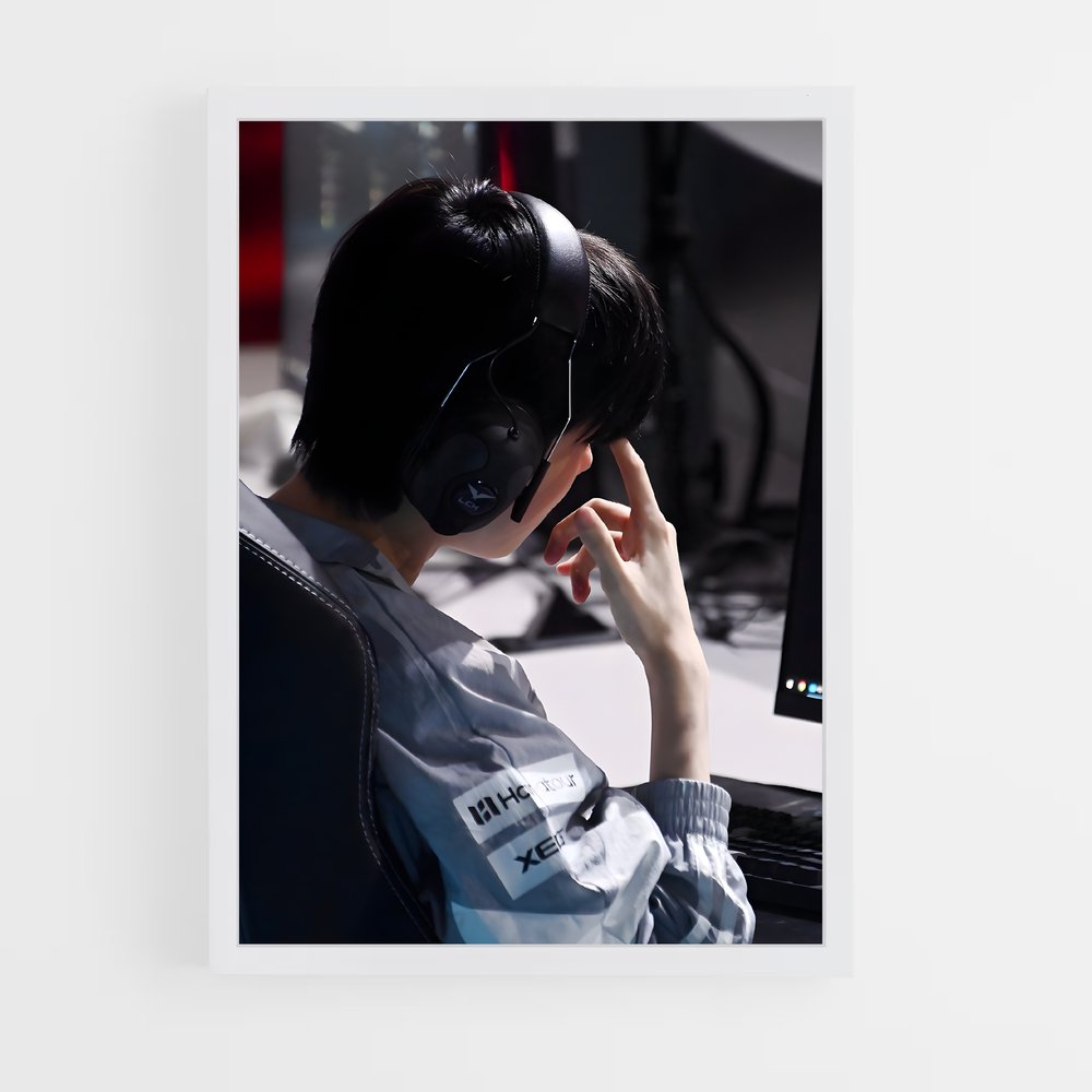 Poster Masque et Verres – affiche Esports (vue 3)