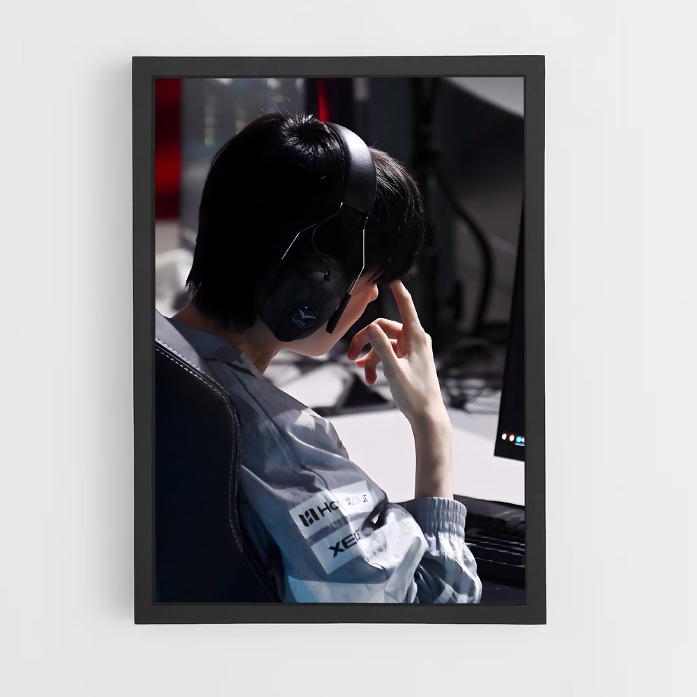 Poster Masque et Verres – affiche Esports (vue 2)