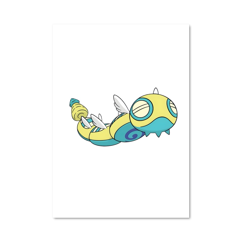 Poster Dunsparce et son Poisson Amical – affiche Pokemon
