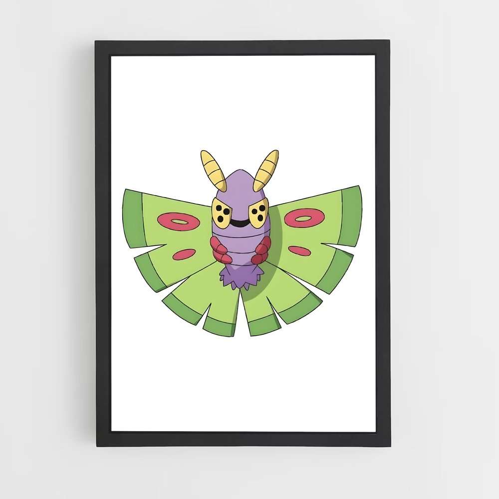 Poster Dustox, le Héros Chromatique – affiche Pokemon (vue 2)