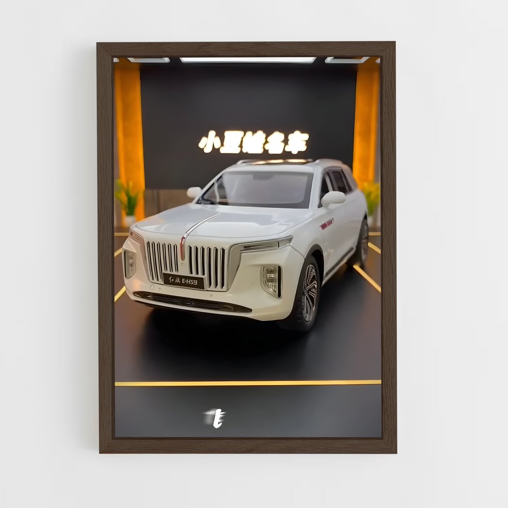 Poster suspendu parking – affiche Hongqi (vue 5)