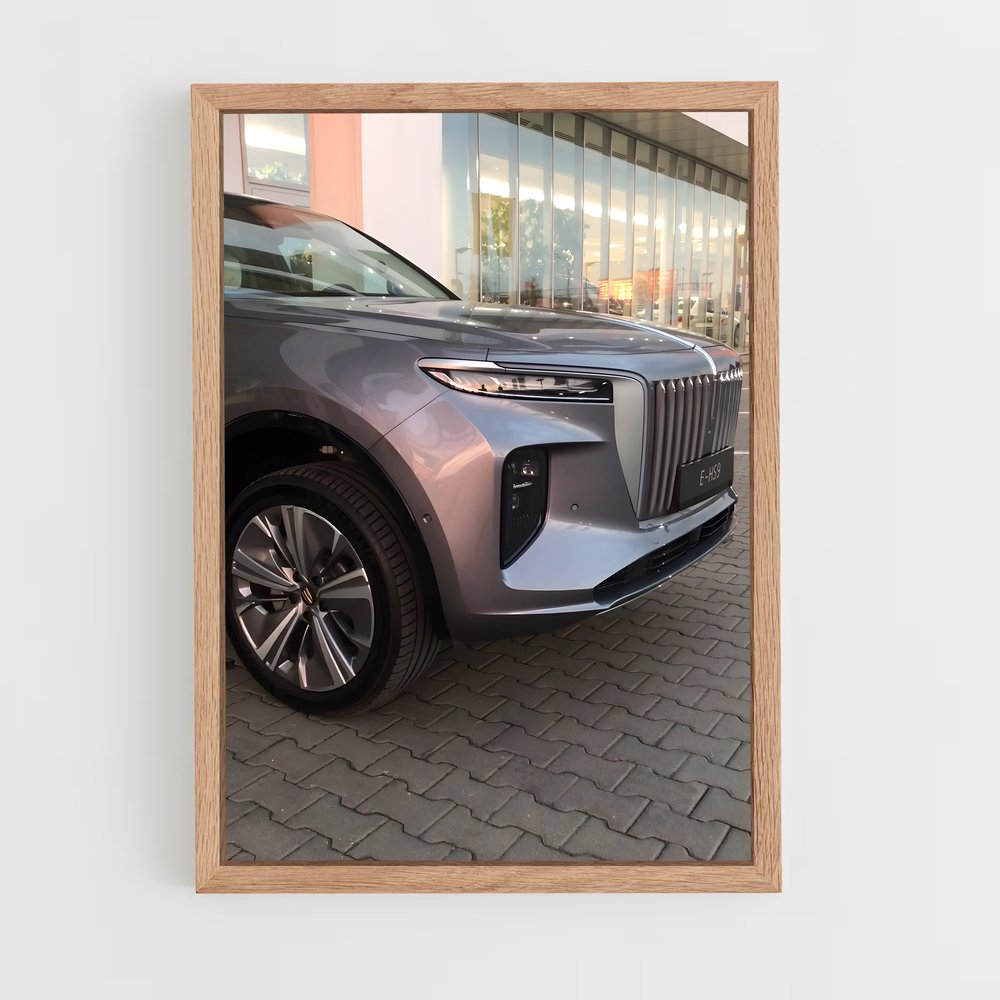 Poster SUV gris – affiche Hongqi (vue 4)