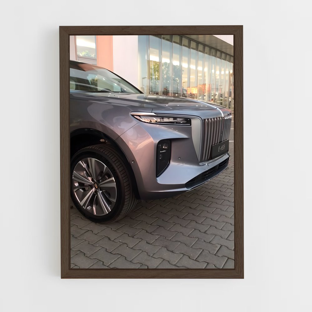 Poster SUV gris – affiche Hongqi (vue 5)