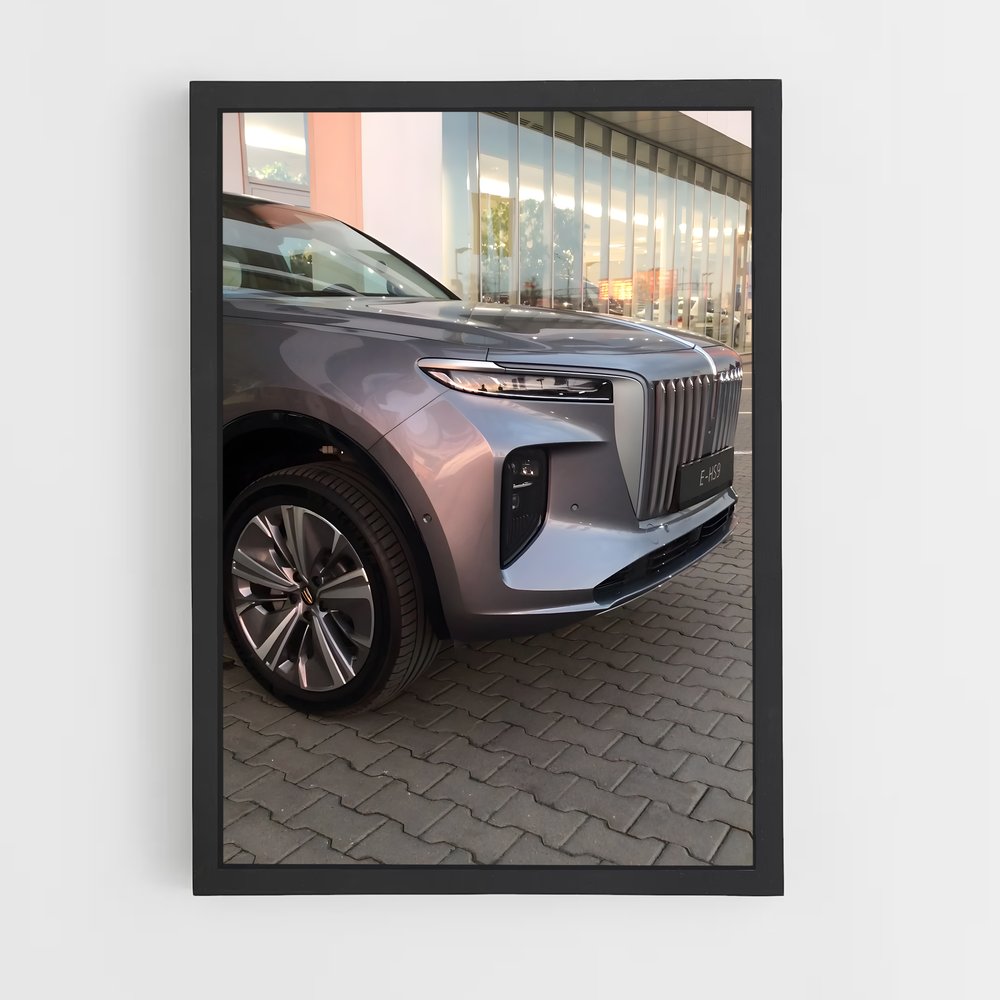 Poster SUV gris – affiche Hongqi (vue 2)