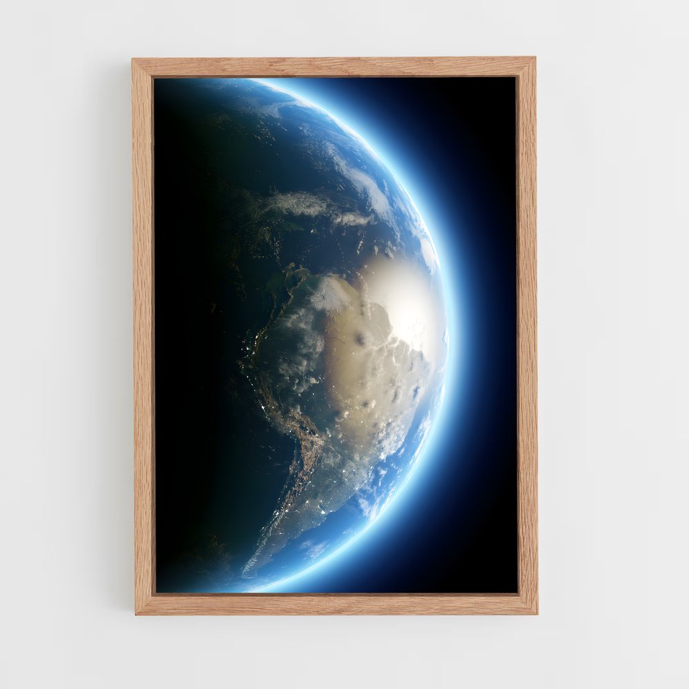 Poster Magnifique Terre – affiche Système solaire (vue 4)