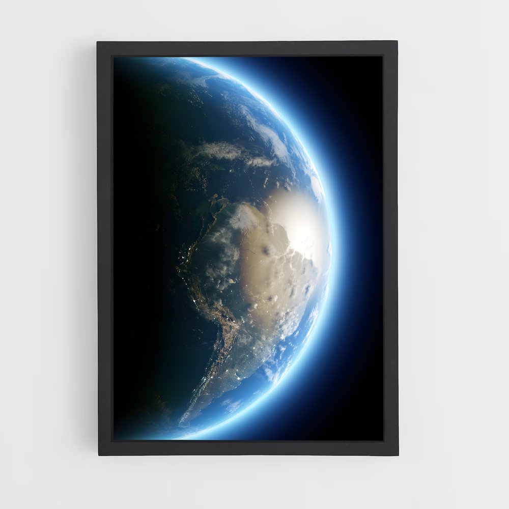 Poster Magnifique Terre – affiche Système solaire (vue 2)