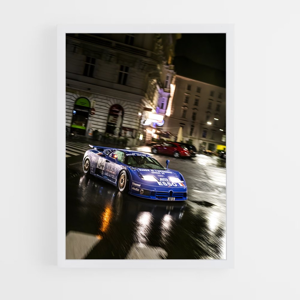 Poster Symphonie Asphalte – affiche Bugatti (vue 3)