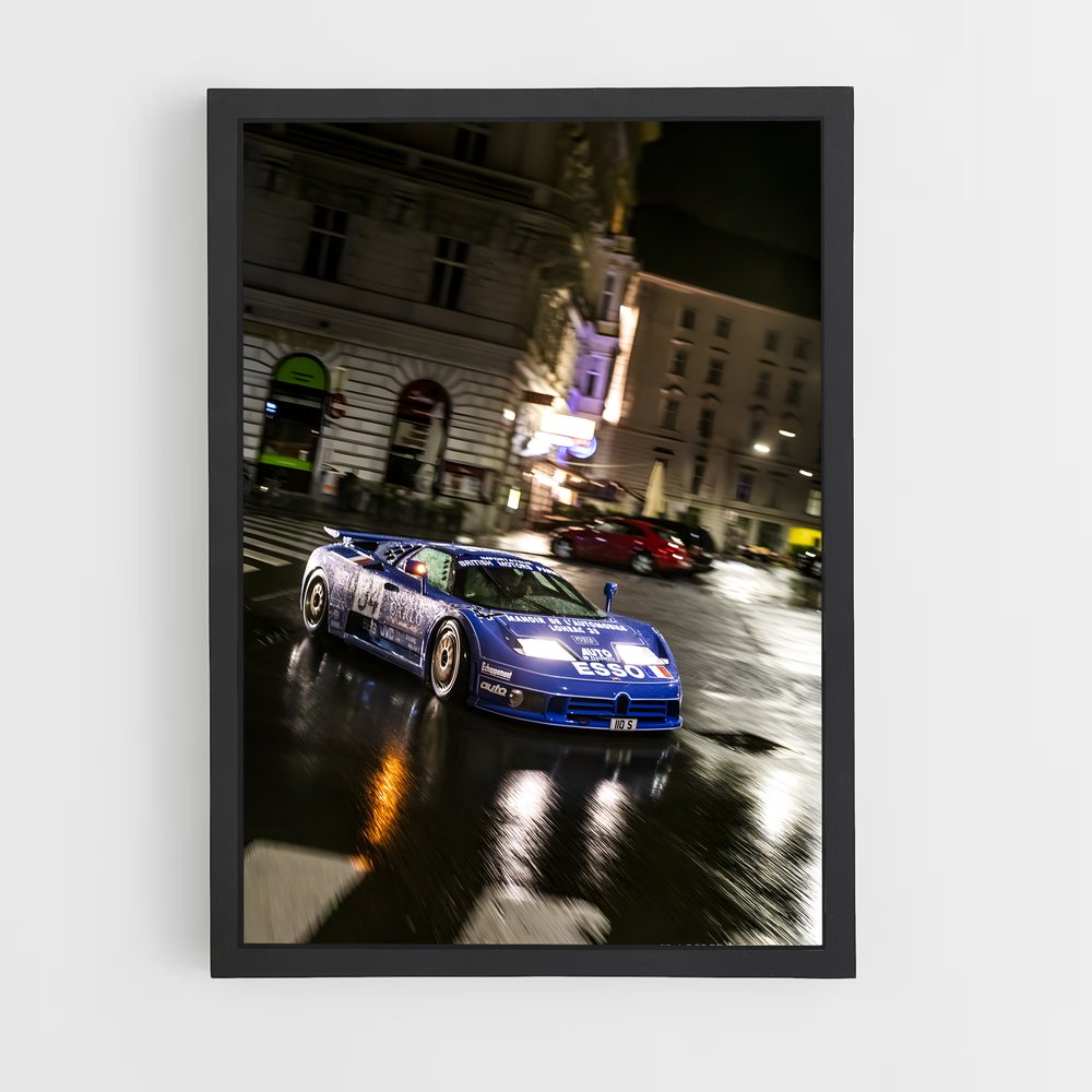 Poster Symphonie Asphalte – affiche Bugatti (vue 2)