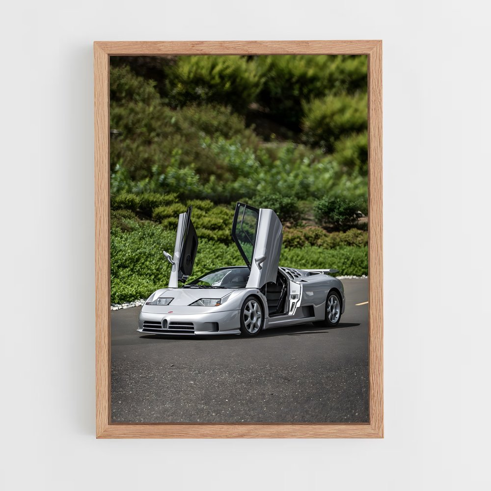 Poster automobile de portée – affiche Bugatti (vue 4)