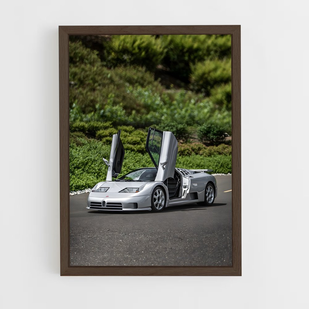 Poster automobile de portée – affiche Bugatti (vue 5)