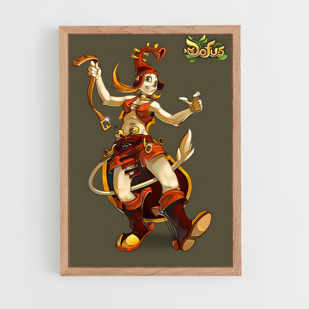Poster Écaflip et son Félin – affiche Dofus & Wakfu (vue 4)
