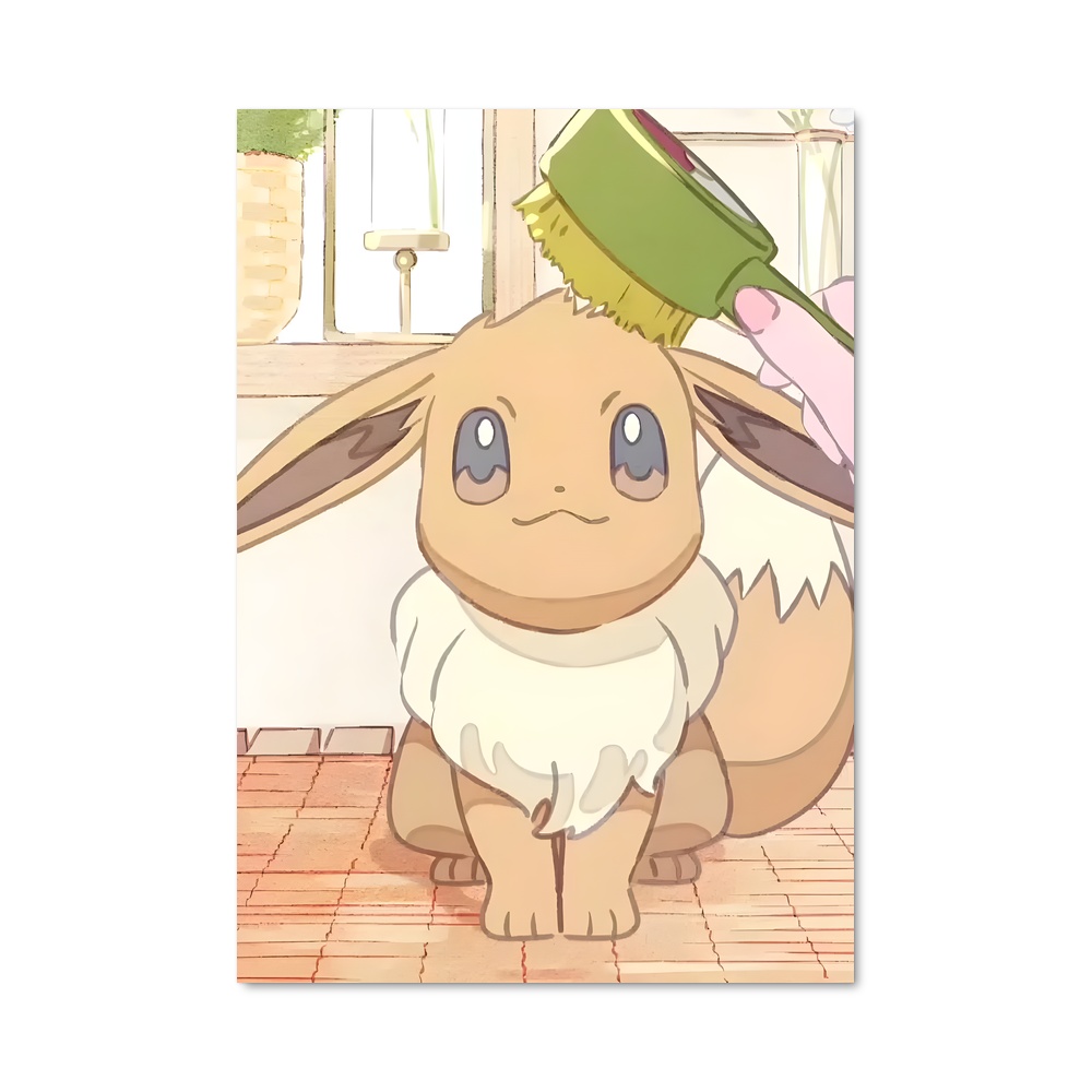 Poster Eevee et le Lapin Magique – affiche Pokemon