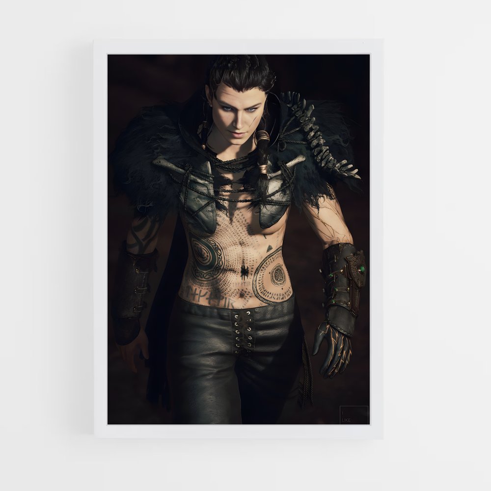 Poster Eivor le Guerrier Ailé – affiche Assassin's Creed (vue 3)