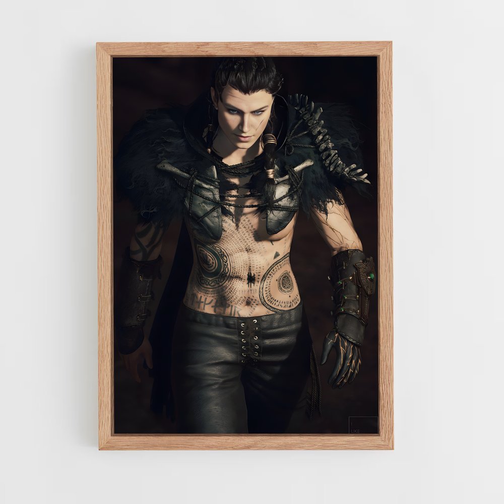 Poster Eivor le Guerrier Ailé – affiche Assassin's Creed (vue 4)