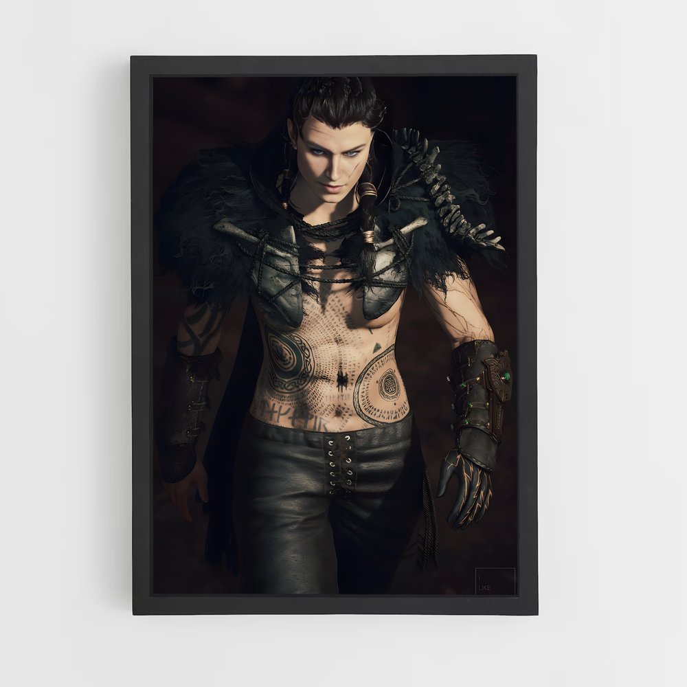 Poster Eivor le Guerrier Ailé – affiche Assassin's Creed (vue 2)