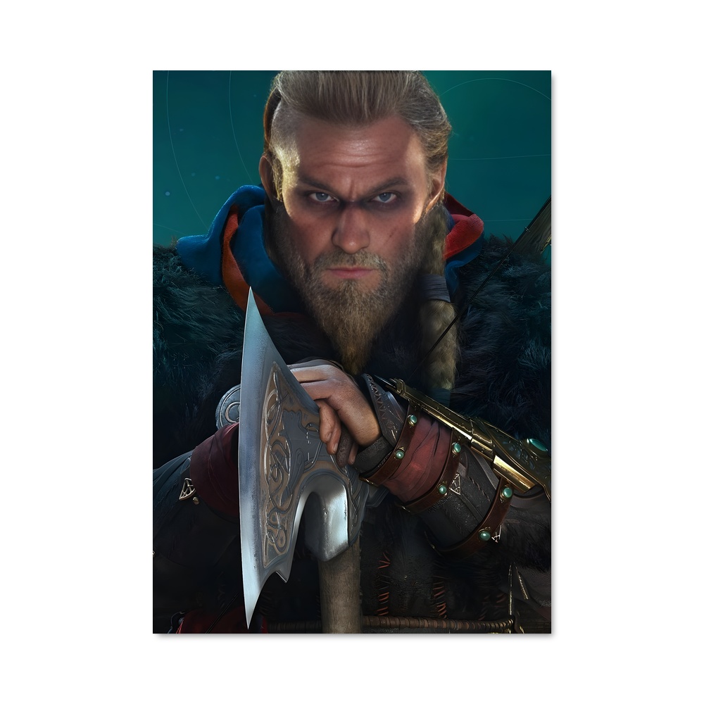 Poster Eivor roi – affiche Assassin's Creed
