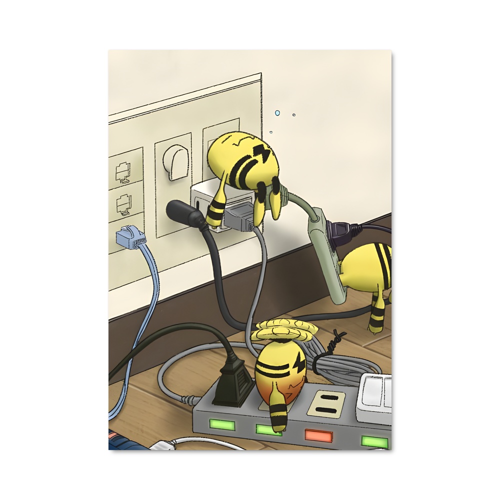 Poster Geek en Action – affiche Pokemon