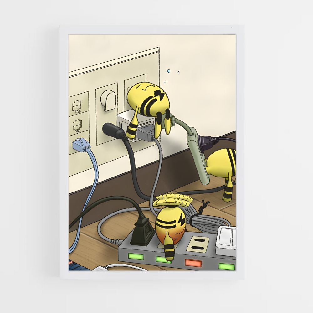 Poster Geek en Action – affiche Pokemon (vue 3)