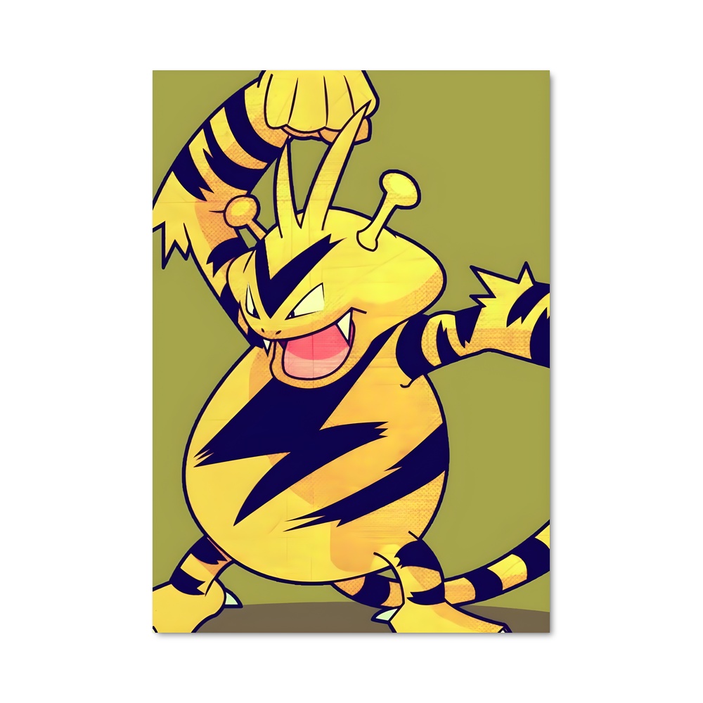 Poster Electabuzz Joyeux – affiche Pokemon