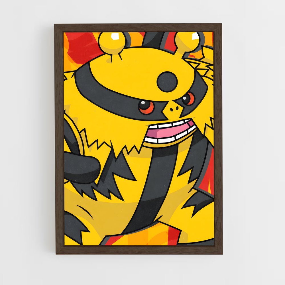 Poster Catastrophe Feu – affiche Pokemon (vue 5)