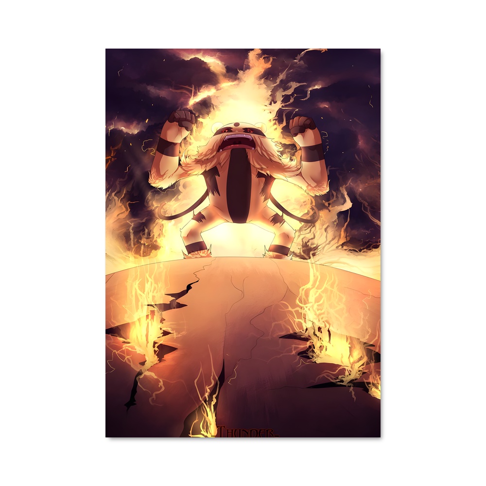 Poster Inferno Céleste – affiche Pokemon