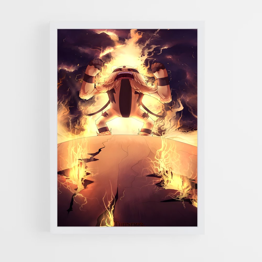 Poster Inferno Céleste – affiche Pokemon (vue 3)