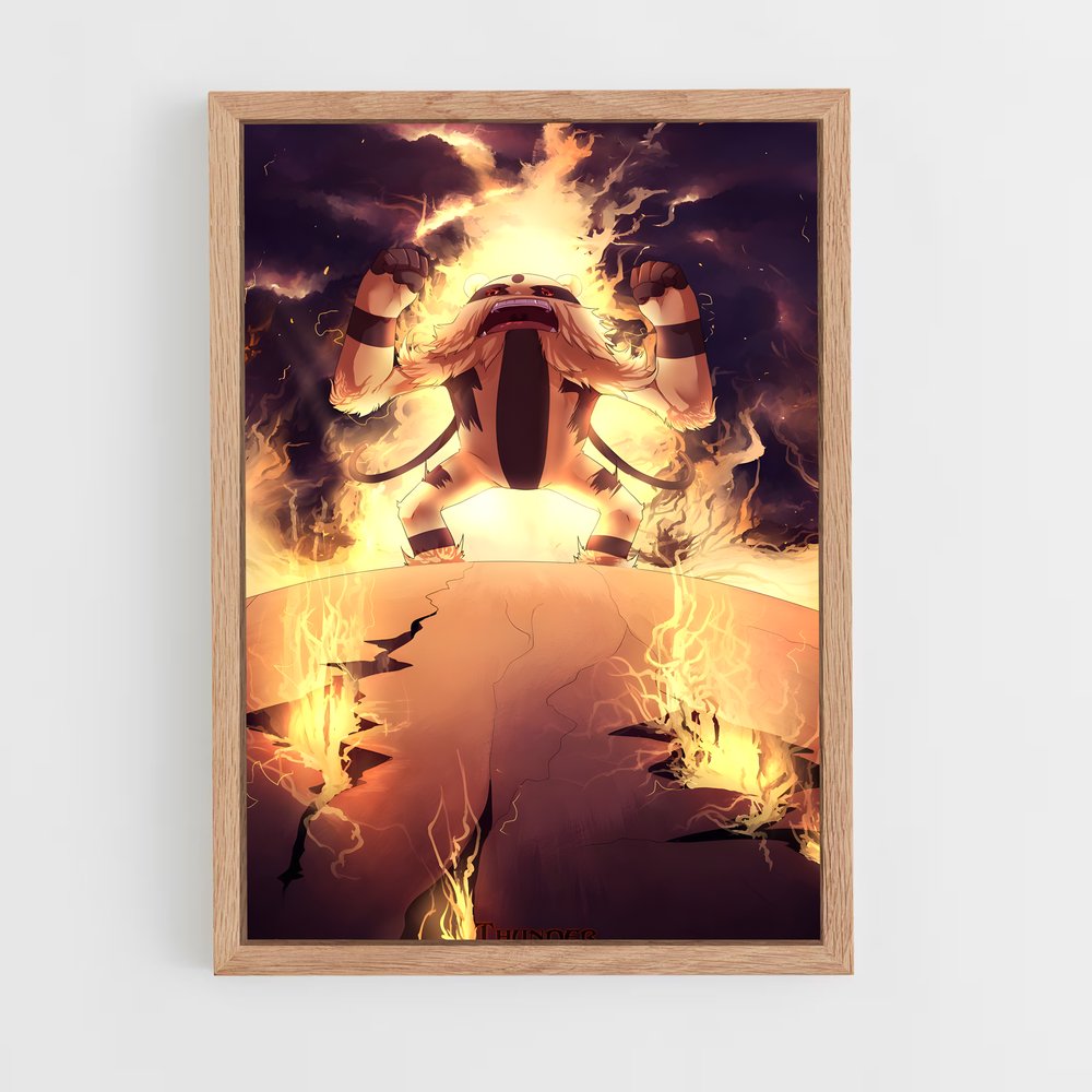 Poster Inferno Céleste – affiche Pokemon (vue 4)
