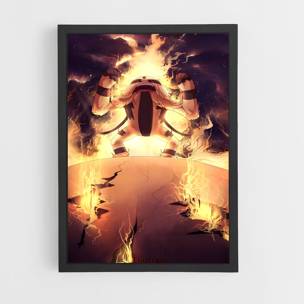Poster Inferno Céleste – affiche Pokemon (vue 2)