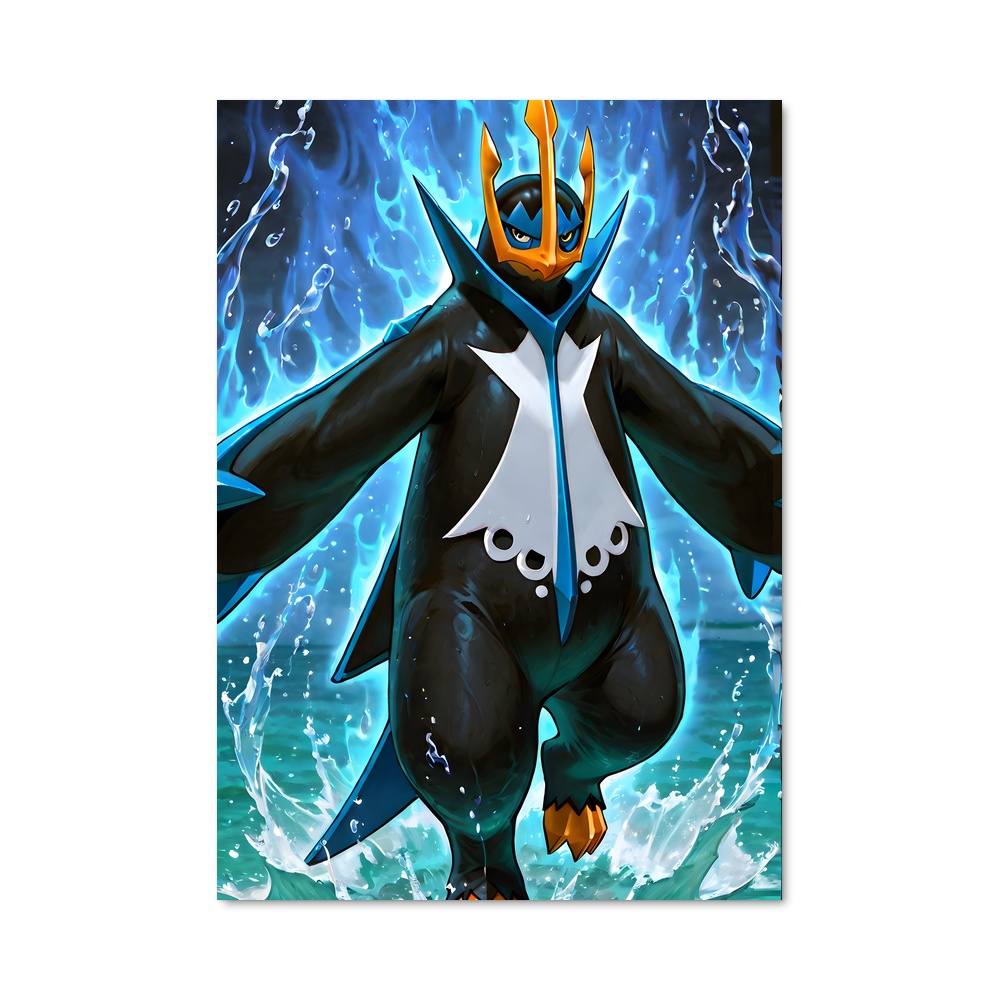 Poster Flamme Élégante – affiche Pokemon