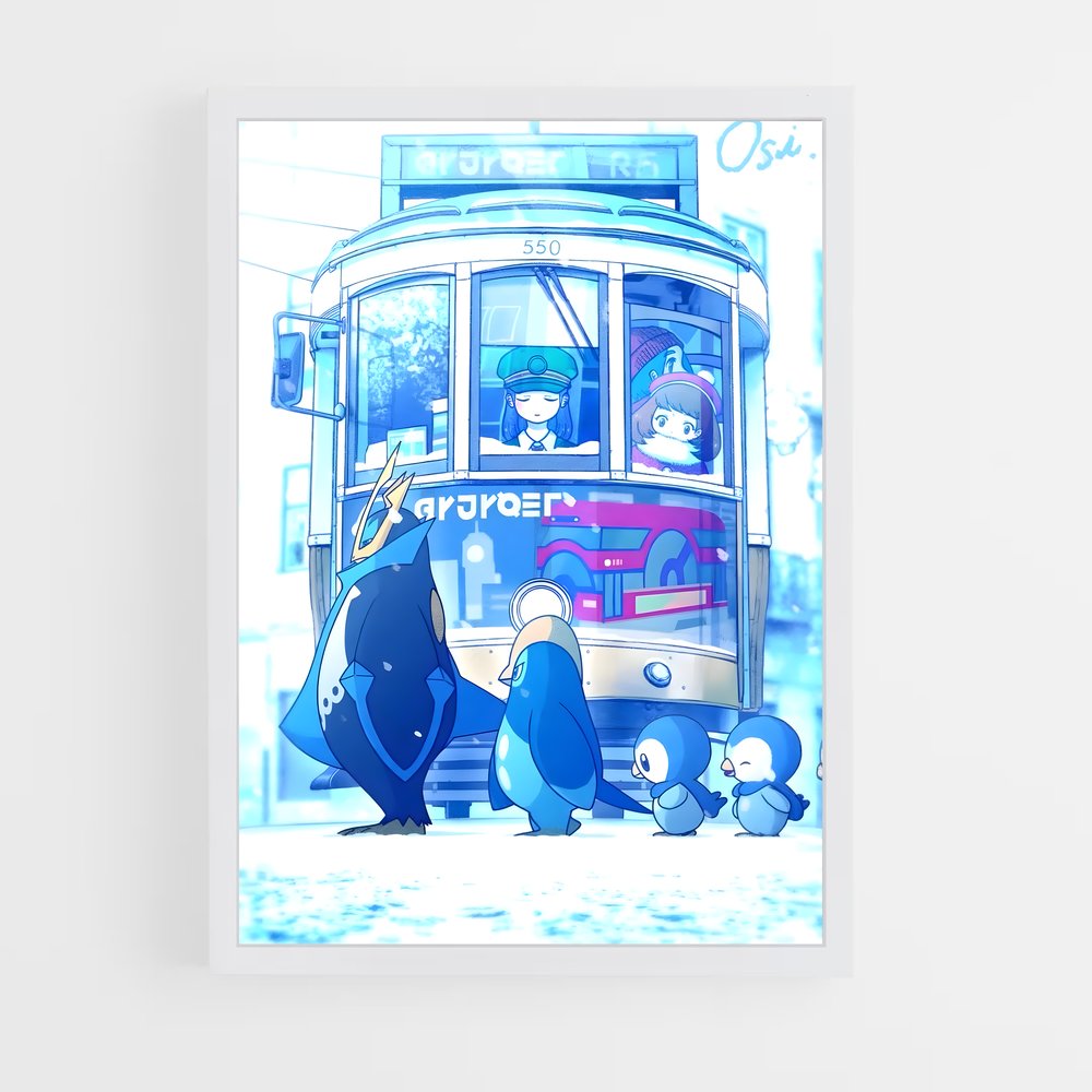 Poster Empoleon Express – affiche Pokemon (vue 3)