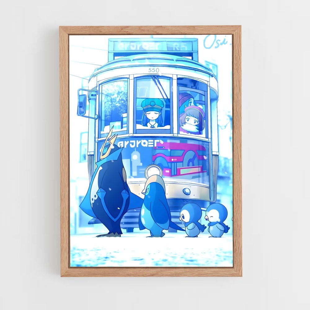 Poster Empoleon Express – affiche Pokemon (vue 4)