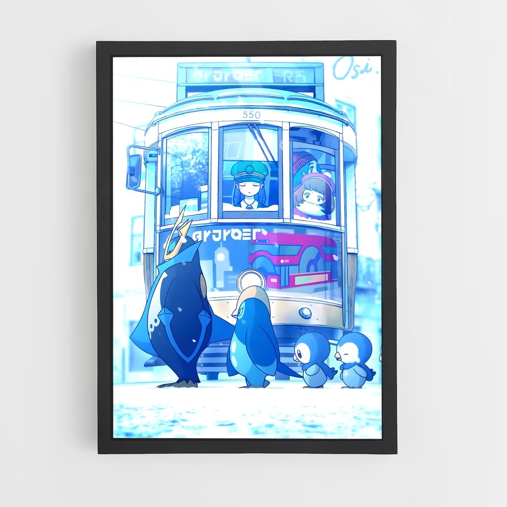 Poster Empoleon Express – affiche Pokemon (vue 2)