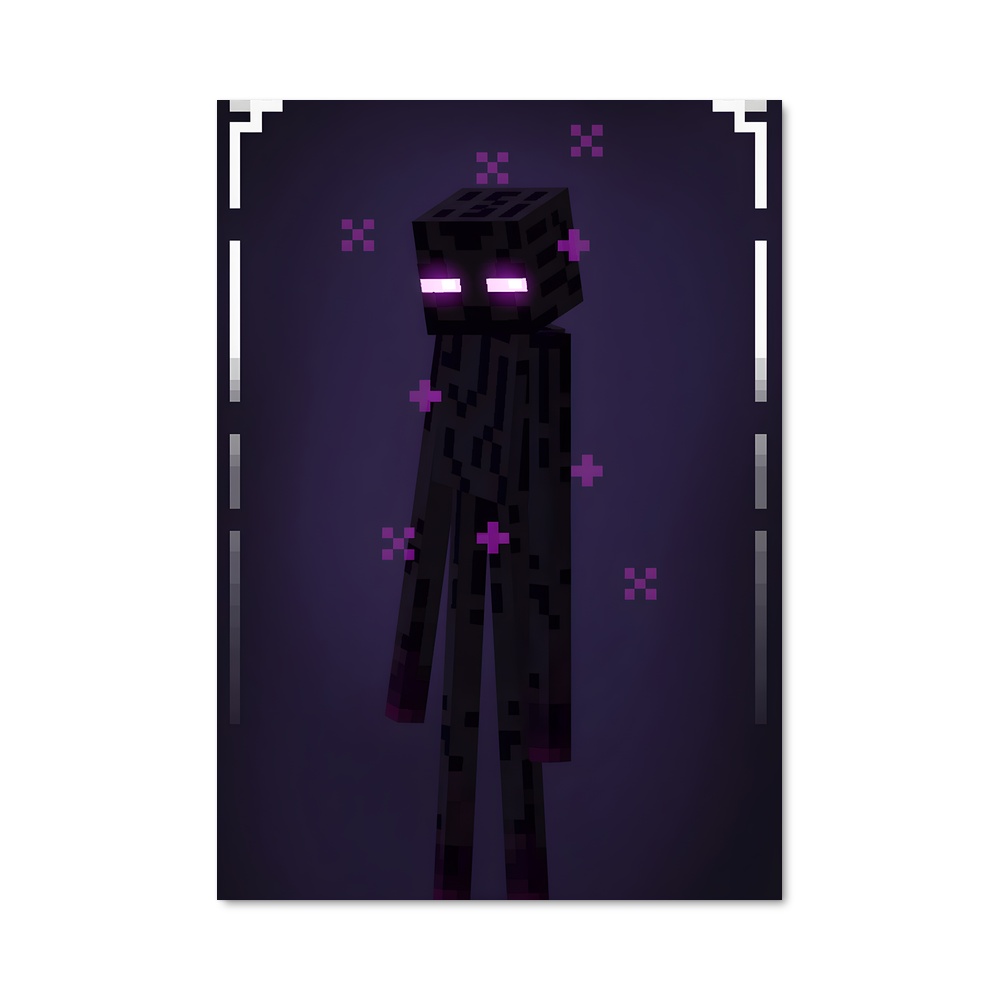 Poster L'Enderman Pixelisé