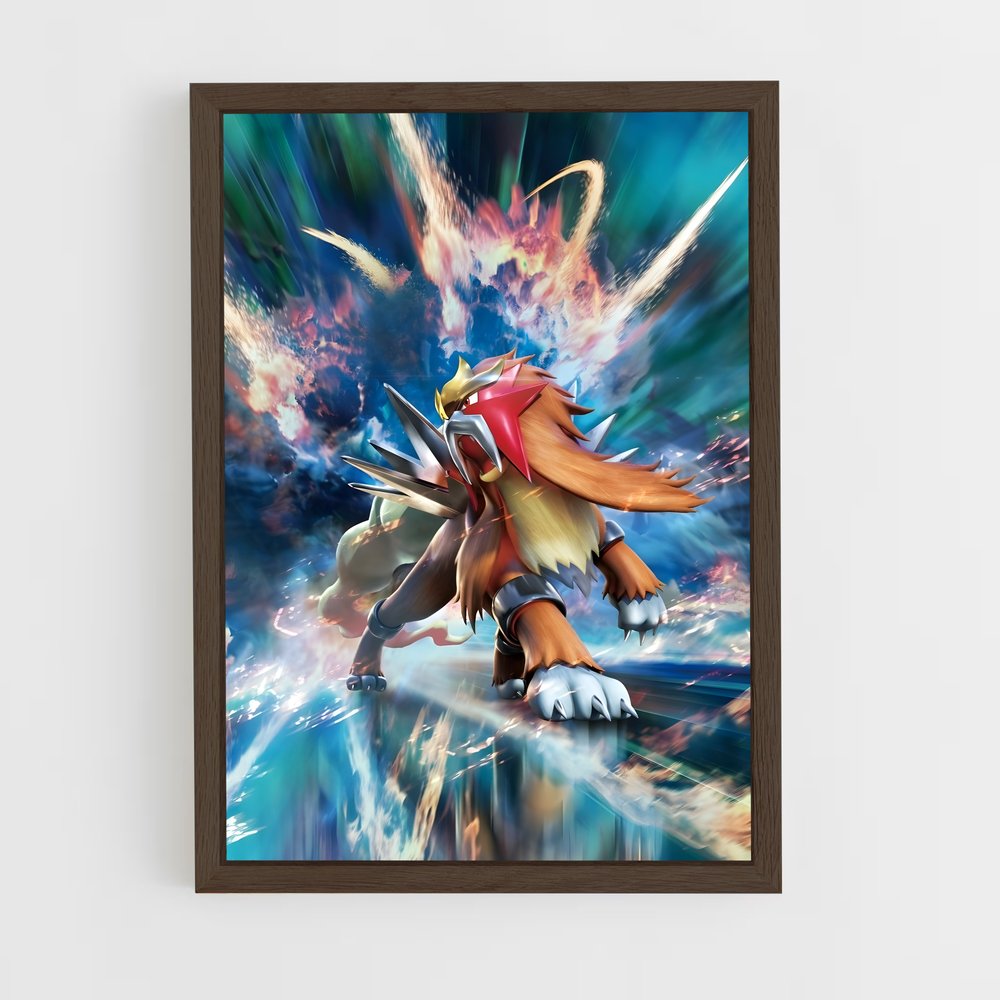 Poster Entei Légendaire – affiche Pokemon (vue 5)