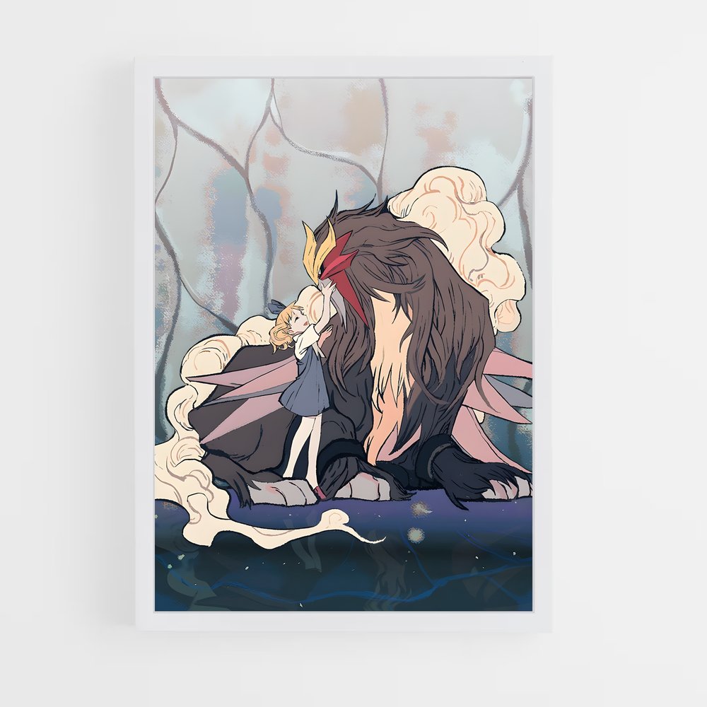 Poster Entei amour – affiche Pokemon (vue 3)