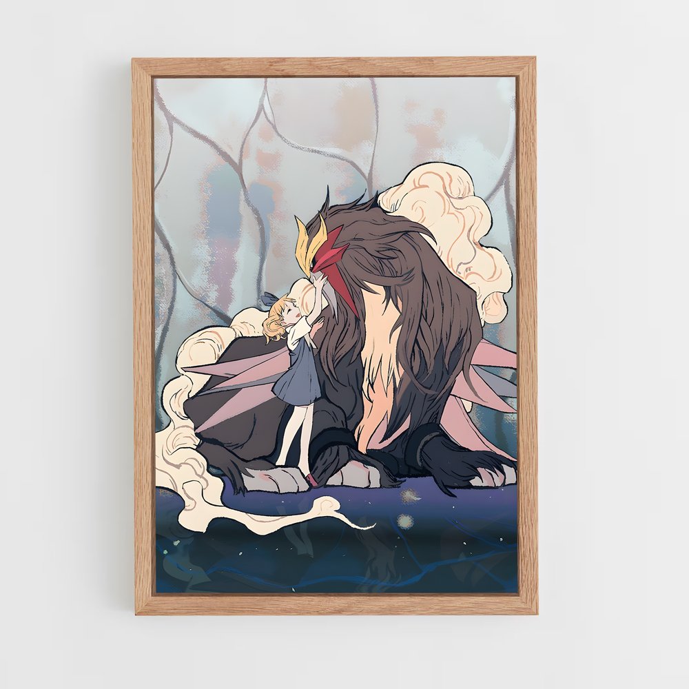 Poster Entei amour – affiche Pokemon (vue 4)
