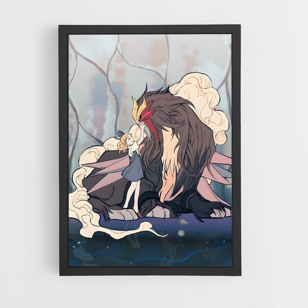 Poster Entei amour – affiche Pokemon (vue 2)