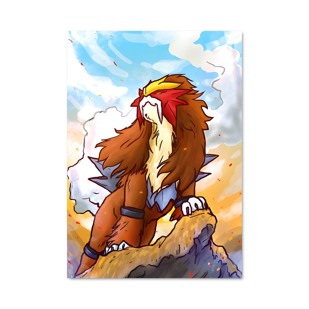 Poster LioMagma – affiche Pokemon