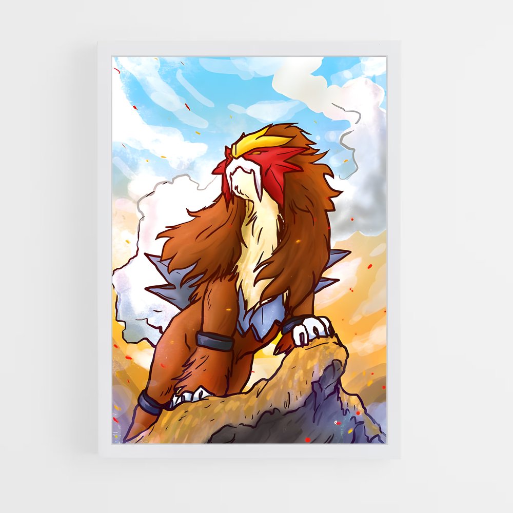 Poster LioMagma – affiche Pokemon (vue 3)