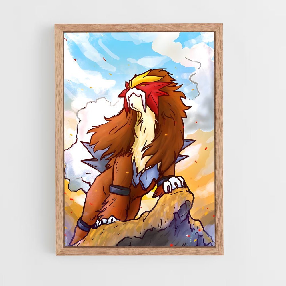 Poster LioMagma – affiche Pokemon (vue 4)