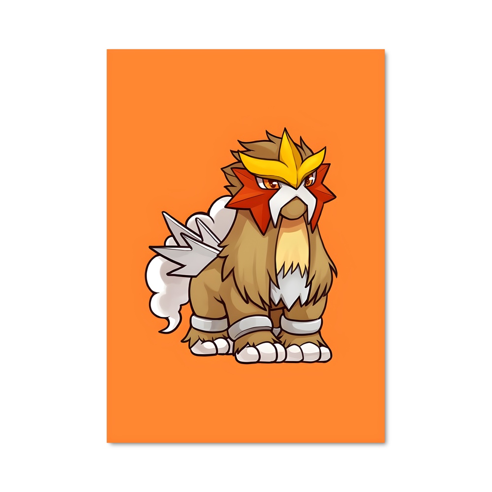 Poster Cheveux de Flamme – affiche Pokemon