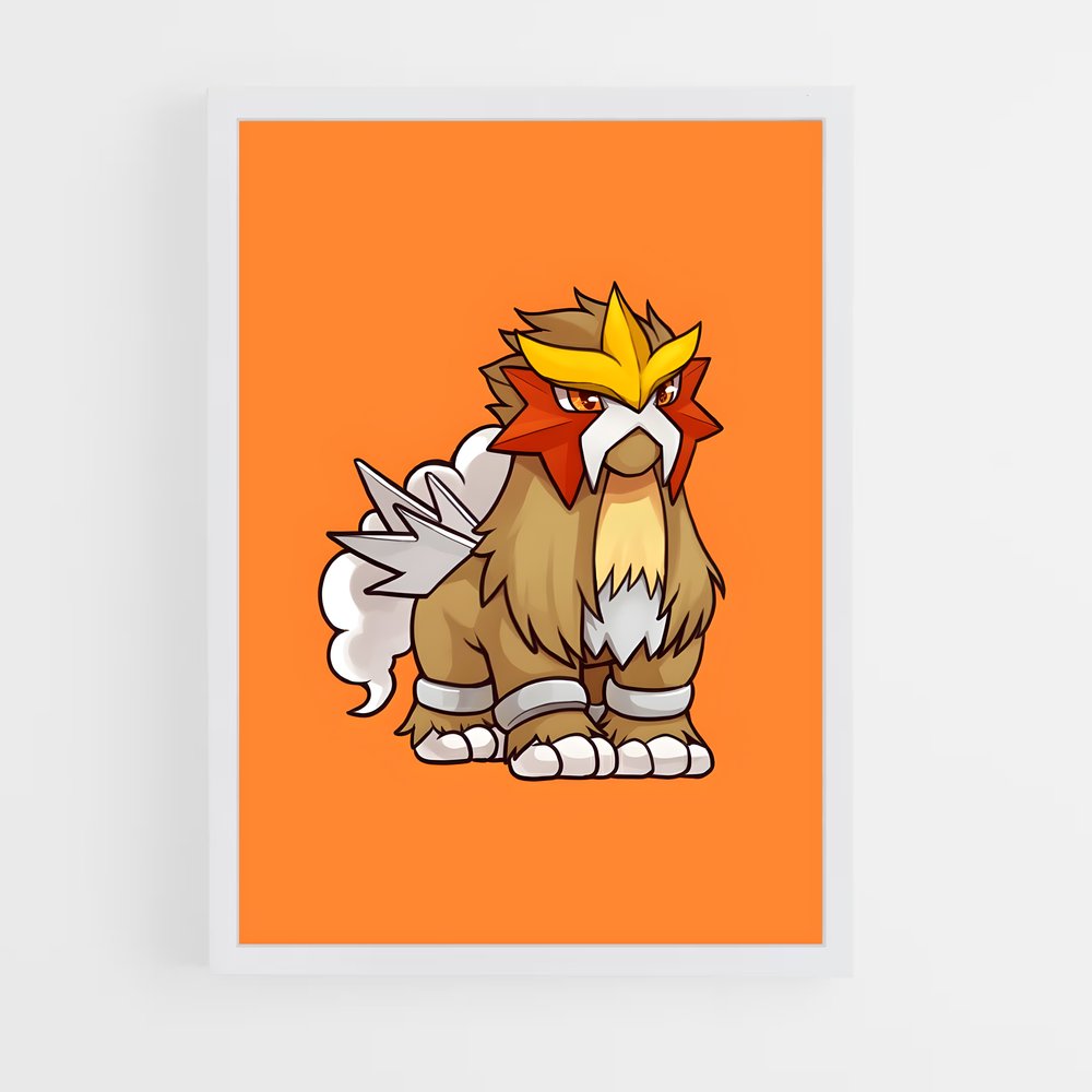 Poster Cheveux de Flamme – affiche Pokemon (vue 3)