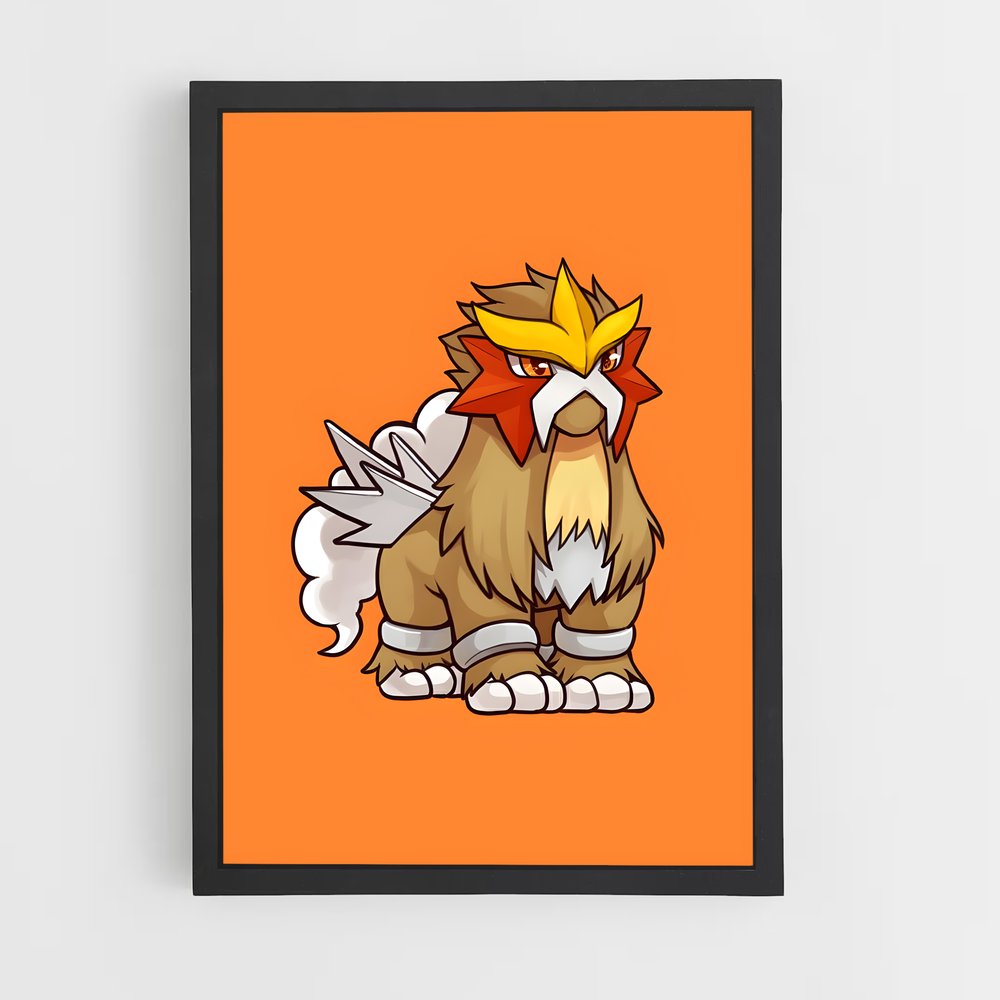Poster Cheveux de Flamme – affiche Pokemon (vue 2)