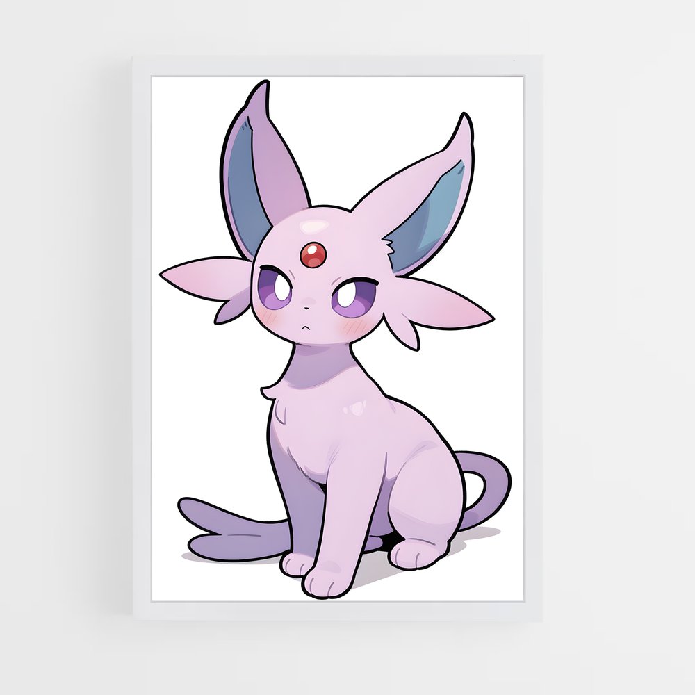 Poster Espeon Éthéré – affiche Pokemon (vue 3)